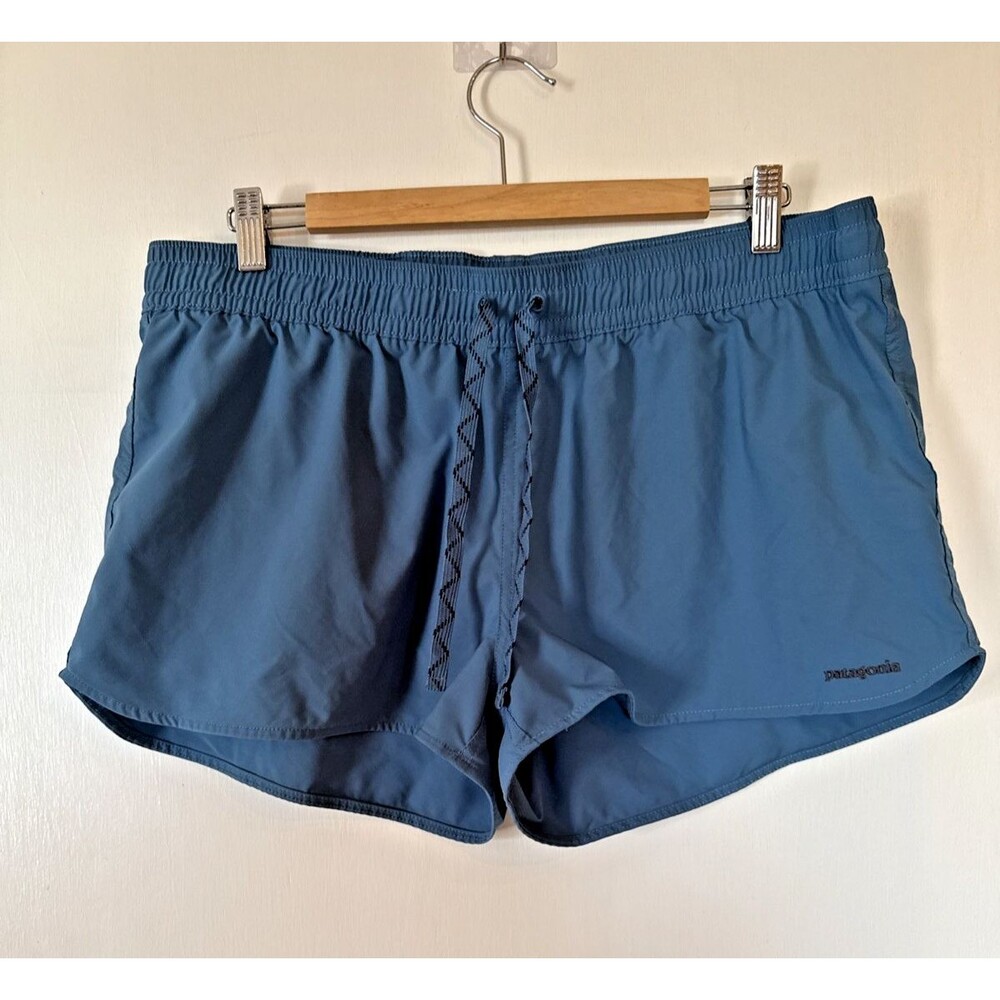 Patagonia Planing Micro Shorts 2" Swim Boardshort Stretch Wavy Blue | Women's XL